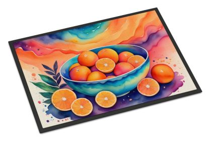 NEW Colorful Oranges Doormat Front Door Mat Indoor Outdoor Rugs for Entryway, Non Slip Washable Low Pile, 18H X 27W
