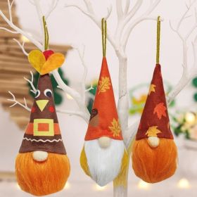 Fall Thanksgiving Tree Decorations Hanging Ornaments Plush, 6 Inch Large Fall Thanksgiving Ornaments for Small Tree Home Party Indoor Decorations (Option: 8pcs)