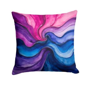 Bisexual Pride Throw Pillow Machine Washable, Indoor Outdoor Decorative Pillow for Couch, Bed or Patio, 14Hx14W (Option: Default)