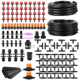 Drip Irrigation Kit Automatic Garden Irrigation System Misting Plant Watering Drip Kit for Garden Greenhouse Flower Bed Patio Lawn (Option: Drip Irrigation Kit)