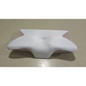 New Slow-rebound Zero-pressure Memory Foam Pillow (Option: Gray-Pillowcase 2.0)