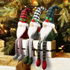 Christmas Gnomes Plush - Xmas Gnomes Santa Scandinavian Tomte Ornaments - Buffalo Check Plaid Christmas Doll - Xmas Decorations for Home, Office, (Option: Christmas 3Pcs Gnomes)