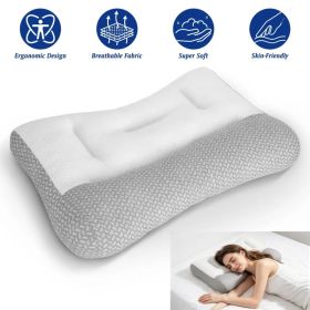 Ergonomic Bed Pillow Breathable Mesh Pillow for Neck Support Dual Height Design Down Alternative Pillow for Side Back Sleepers (Option: 1Pc Low Pillow)