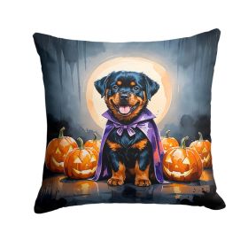 Rottweiler Puppy Halloween Throw Pillow Machine Washable, Indoor Outdoor Decorative Pillow for Couch, Bed or Patio, 18Hx18W (Option: Default)